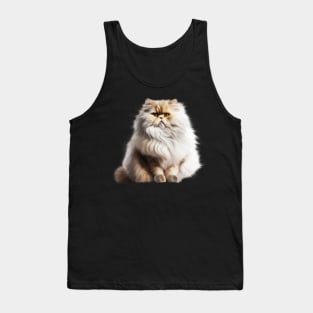 Cute Persian Cat, Fluffy Cat Lover Tank Top